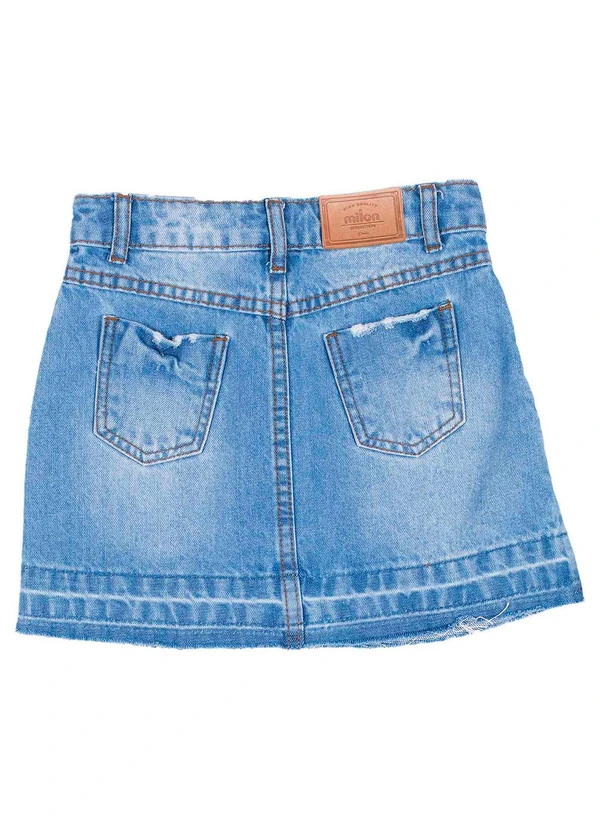 Milon - Saia Infantil Menina Jeans 4