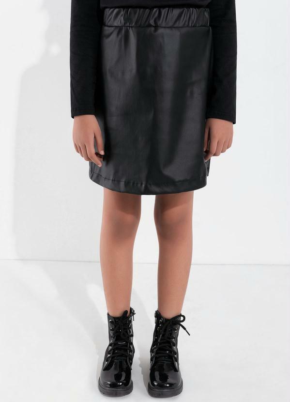 Saia Infantil (Preta) com Elástico na Cintura Saia Infantil (Preta) com Elástico na Cintura