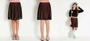 Saia Infantil Rosa/Preto com Tule
