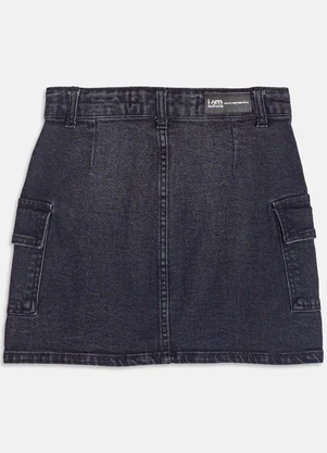 I Am - Saia Jeans Cargo Black Preto - I AM