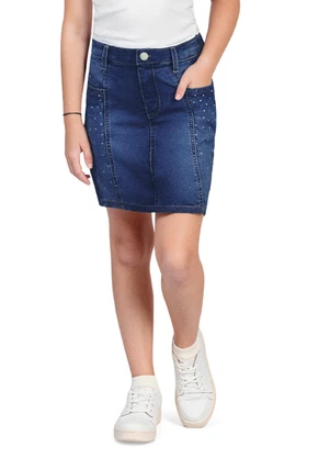 Fkn Play Denim - Saia Jeans Escuro - FKN PLAY DENIM
