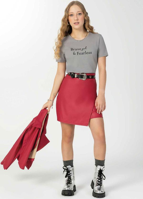 Bjoe - Saia Juvenil em Material Sintético Rosa 3