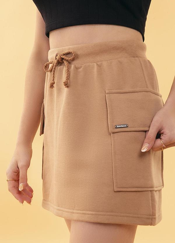 Soft Bonni - Saia Moletinho Bege