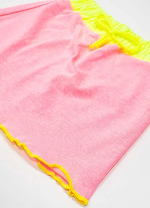 Turminha - Saia Moletom Infantil Rosa - TURMINHA