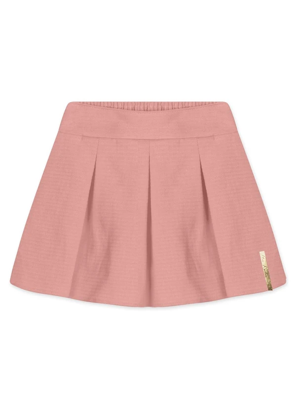 Lilica Ripilica - Saia Pregas Bebê Feminina Rosa