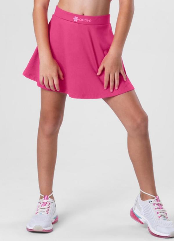 Brandili - Saia Shorts Infantil Menina Active  Rosa