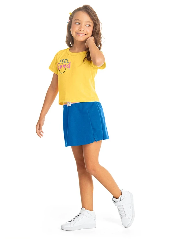 Marisol - Short-Saia Infantil Feminino  Azul