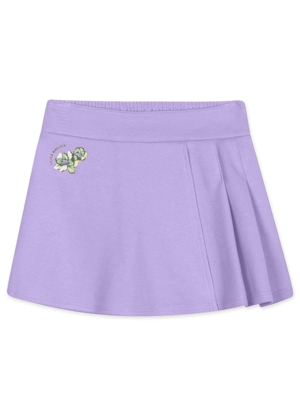 Lilica Ripilica - Short-Saia Infantil Feminino Roxo