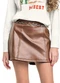 Gloss - Short-Saia Juvenil Malha Cirrê Marrom - variação:  