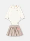 Up Baby - Conjunto Bebê Body Saia Tweed Rosa - variação:  