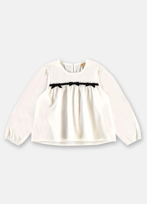 Up Baby - Conjunto Blusa e Saia Bordada Branco 3