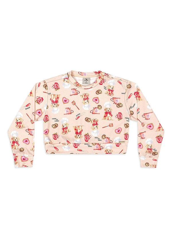 Quimby - Conjunto Blusão Saia de Tule Bege 3