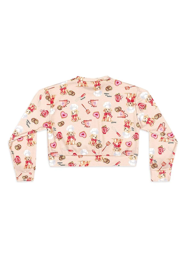 Quimby - Conjunto Blusão Saia de Tule Bege 4