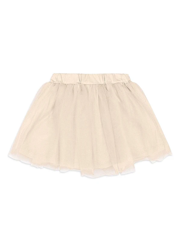 Quimby - Conjunto Blusão Saia de Tule Bege 6