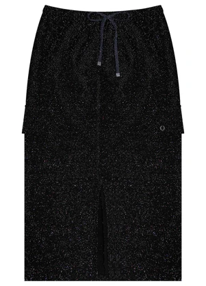 Minty - Saia Midi Juvenil Preto - MINTY