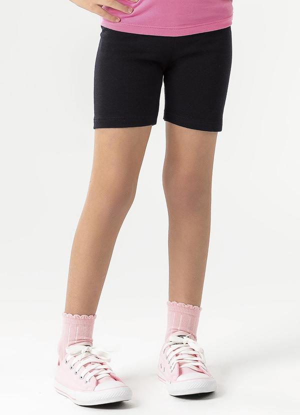 Cativa Kids - Bermuda Básica em Cotton Preto