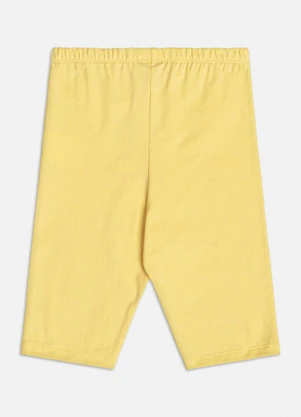 Bimbi - Bermuda Biker Básica Amarelo Manteiga Amarelo - BIMBI