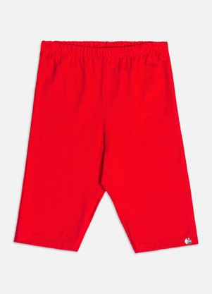 Bimbi - Bermuda Biker Básica Vermelha Vermelho - BIMBI