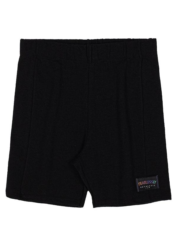 I Am - Bermuda Biker Teen Preto 3