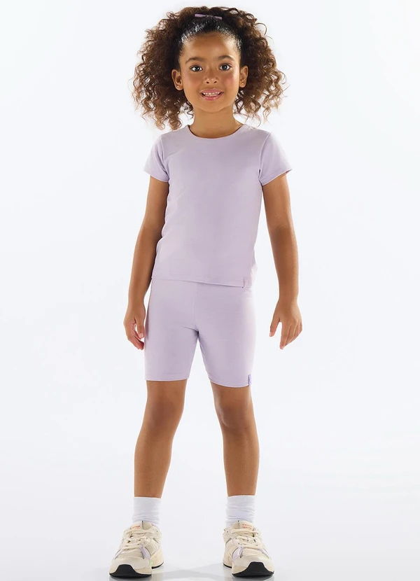Quimby - Bermuda Ciclista Básica Menina Roxo 2