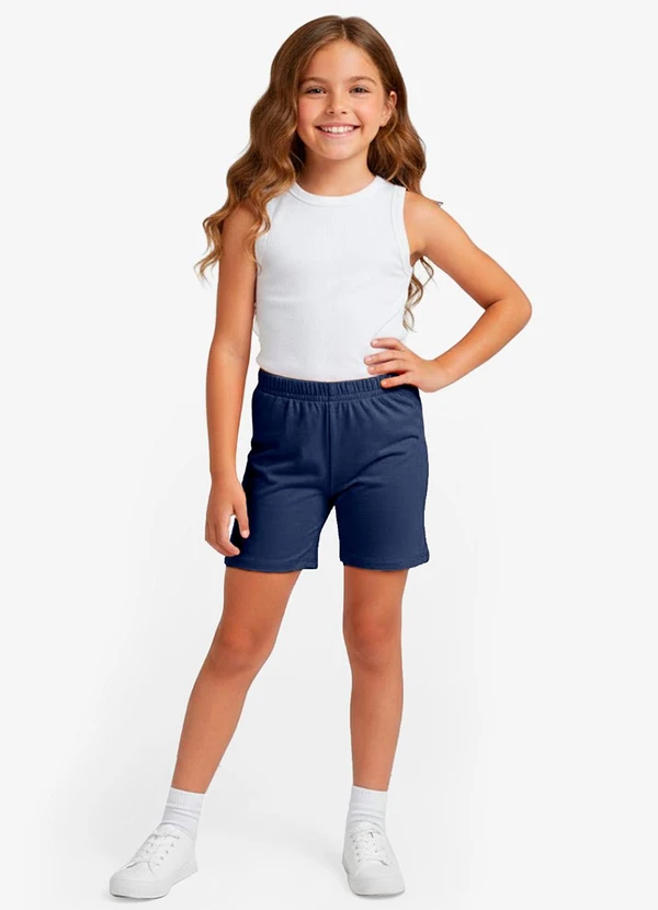 Rovitex - Bermuda Ciclista Infantil Básica Soletex Azul 3