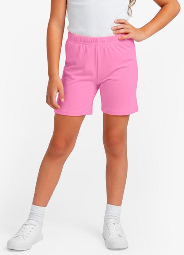 Rovitex - Bermuda Ciclista Infantil Básica Soletex Rosa 1