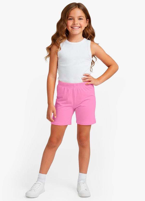 Rovitex - Bermuda Ciclista Infantil Básica Soletex Rosa 3
