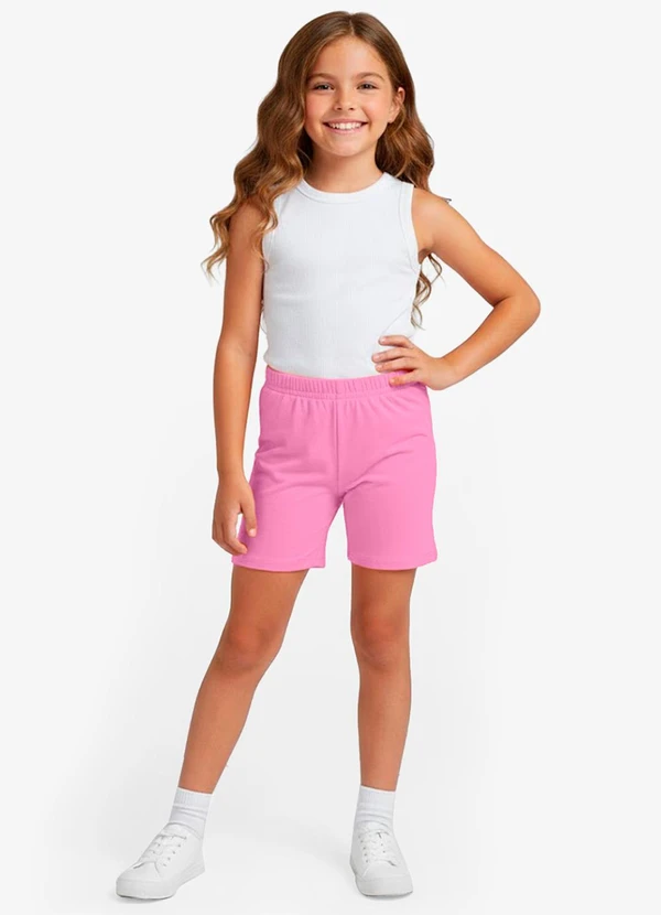 Rovitex - Bermuda Ciclista Infantil Básica Soletex Rosa 3