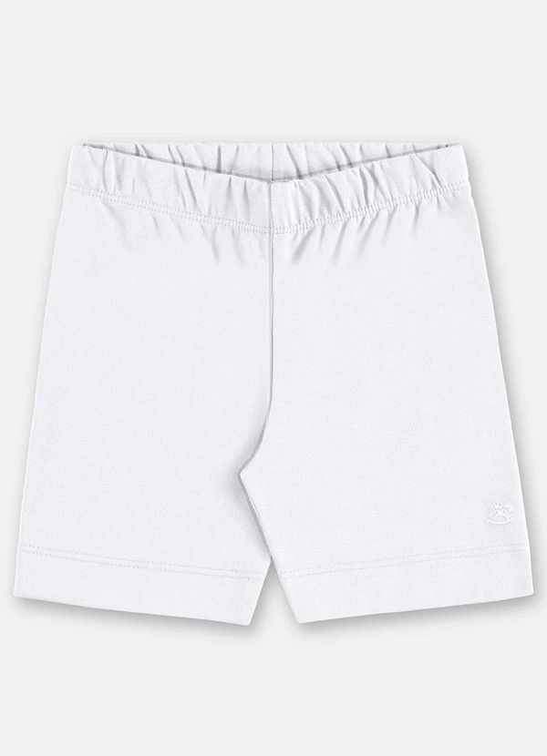 Up Baby - Bermuda Ciclista Infantil Cotton Branco