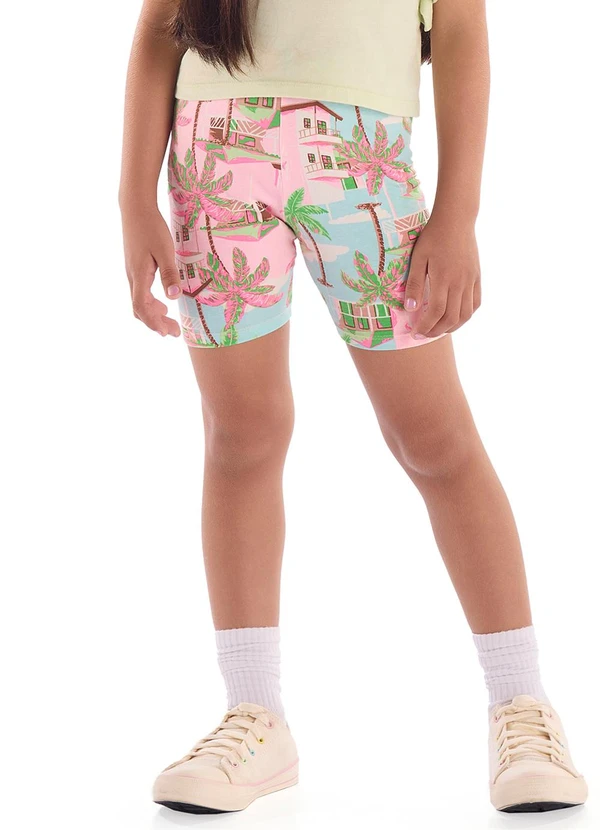 Quimby - Bermuda Ciclista Infantil em Cotton Azul