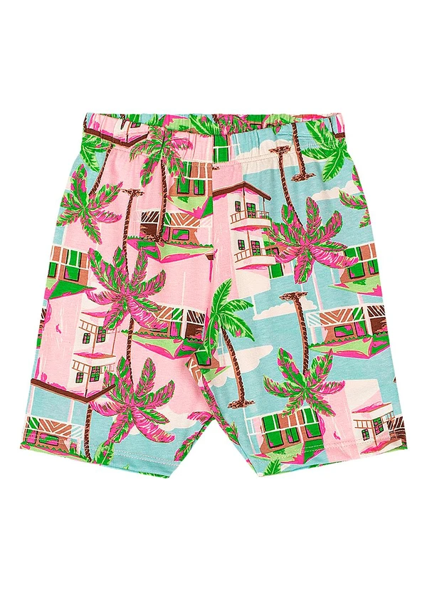 Quimby - Bermuda Ciclista Infantil em Cotton Azul 3