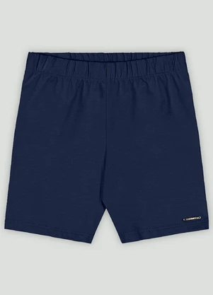 Bermuda Ciclista Infantil em Cotton Quimby Azul - QUIMBY