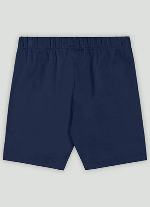 Bermuda Ciclista Infantil em Cotton Quimby Azul - QUIMBY