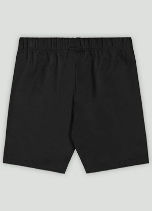Bermuda Ciclista Infantil em Cotton Quimby Preto - QUIMBY