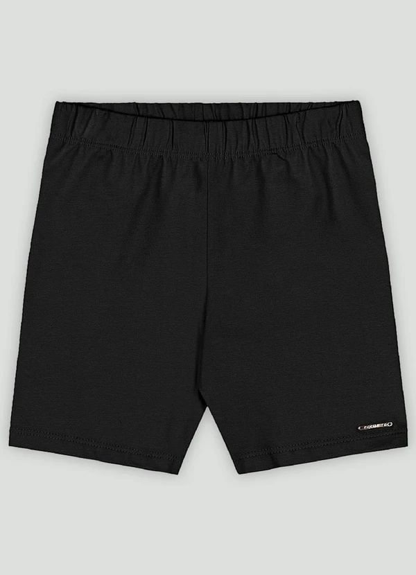 Quimby - Bermuda Ciclista Infantil em Cotton Quimby Preto