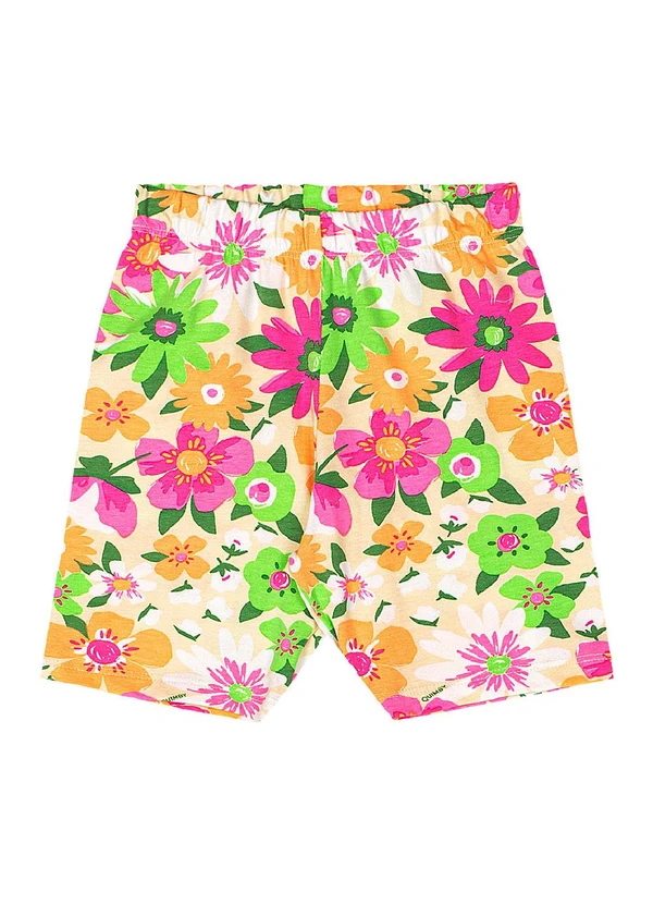 Quimby - Bermuda Ciclista Infantil em Cotton Rosa 3