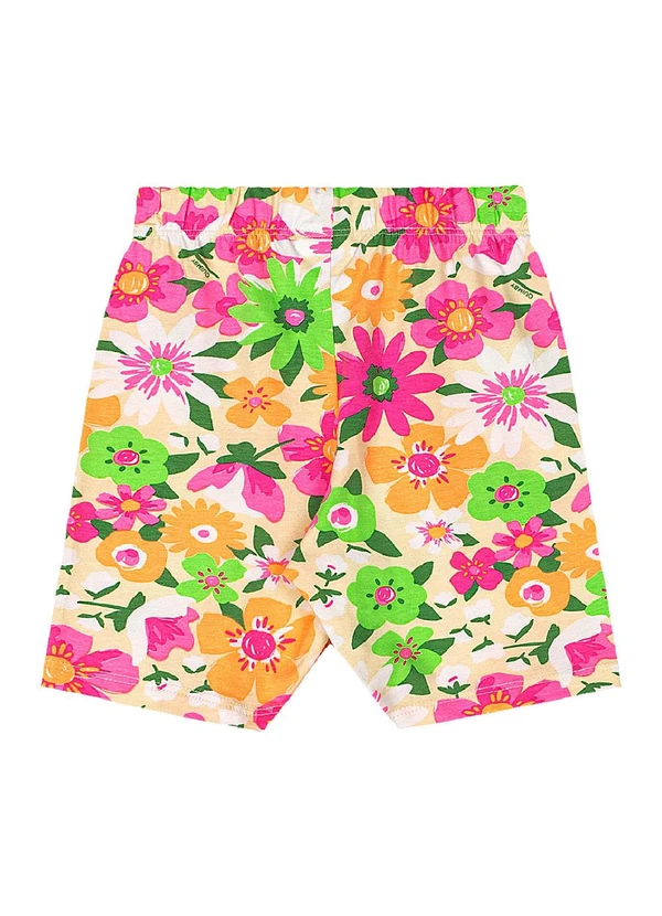 Quimby - Bermuda Ciclista Infantil em Cotton Rosa 4