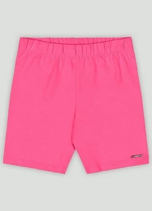 Bermuda Ciclista Infantil em Cotton Quimby Rosa - QUIMBY