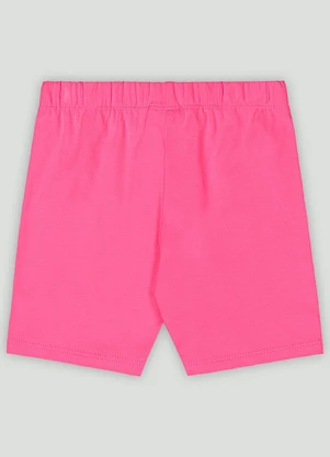 Bermuda Ciclista Infantil em Cotton Quimby Rosa - QUIMBY