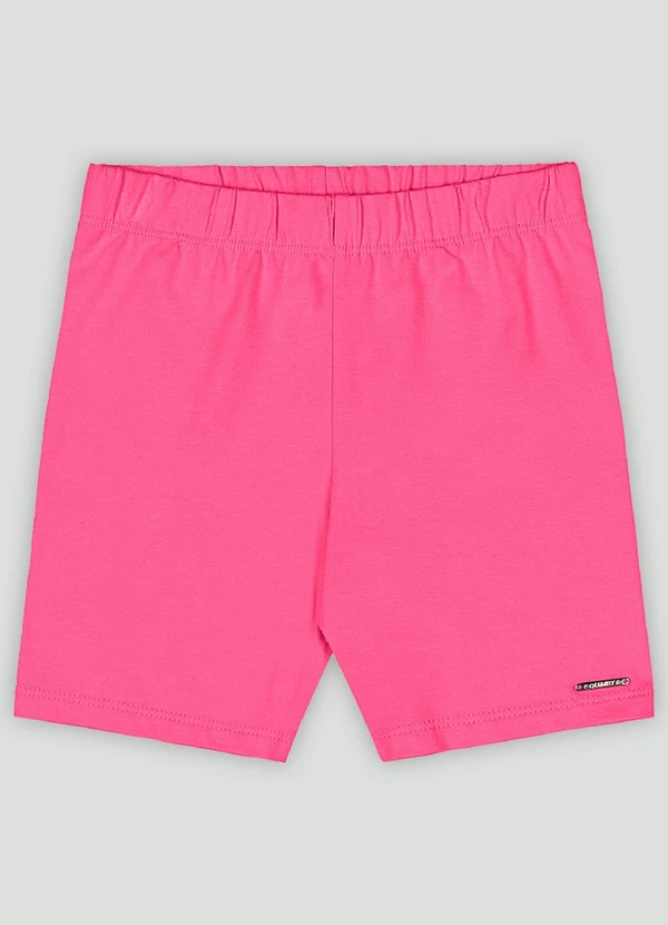 Quimby - Bermuda Ciclista Infantil em Cotton Quimby Rosa