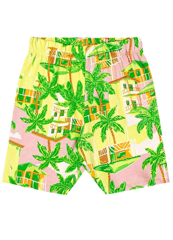 Quimby - Bermuda Ciclista Infantil em Cotton Verde 3