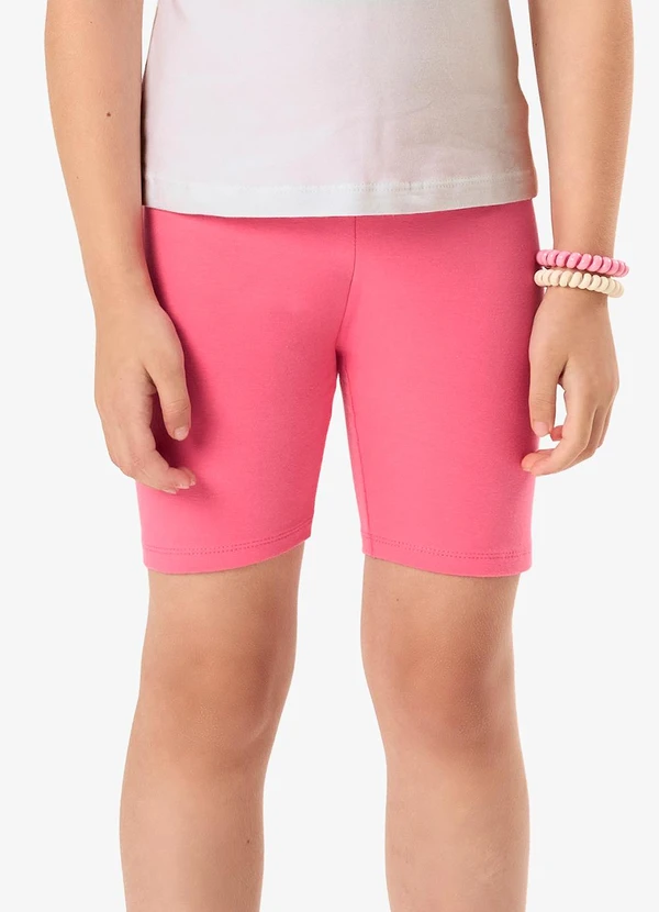 Rovi Kids - Bermuda Ciclista Infantil Feminina Rosa