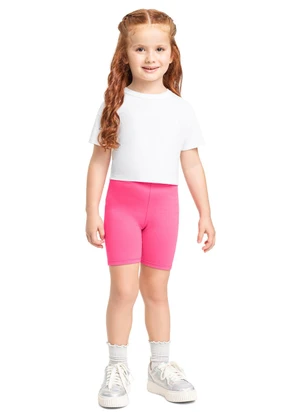 Bermuda Ciclista Infantil Menina Bee Loop Rosa - BEE LOOP