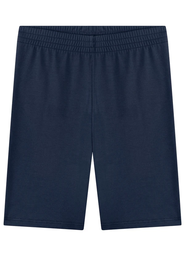Marlan - Bermuda Ciclista Infantil Menina Cotton Azul