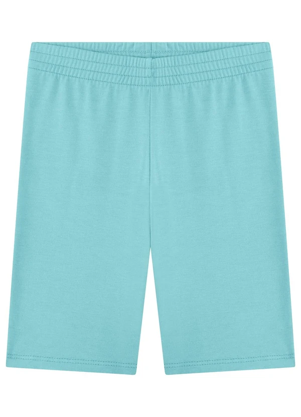Marlan - Bermuda Ciclista Infantil Menina Cotton Azul