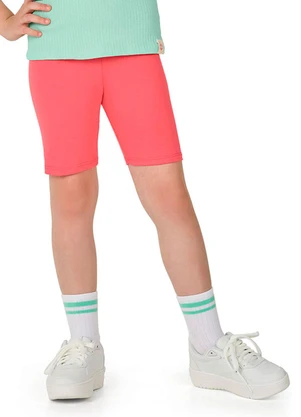 Marlan - Bermuda Ciclista Infantil Menina Cotton Rosa - MARLAN