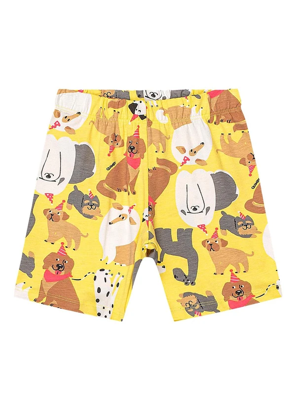 Quimby - Bermuda Ciclista Menina Amarelo 3