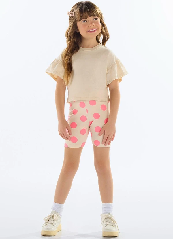 Quimby - Bermuda Ciclista Menina Bege 2