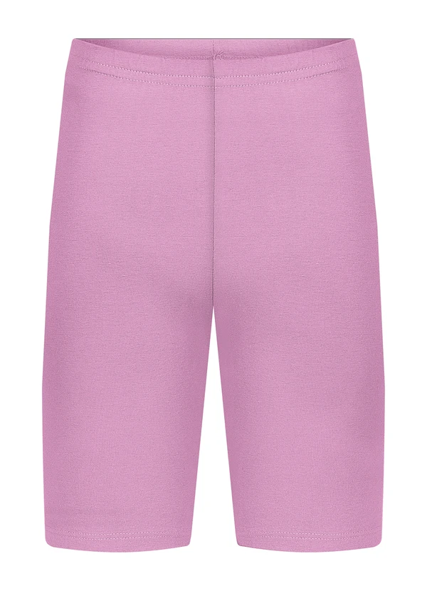 Alakazoo - Bermuda Ciclista Menina em Malha Cotton Rosa