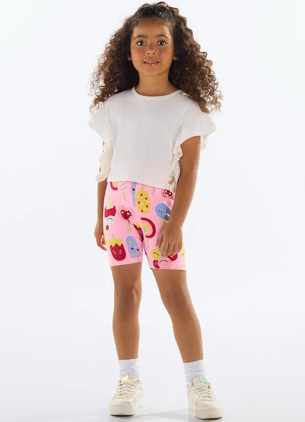 Quimby - Bermuda Ciclista Menina Rosa 2